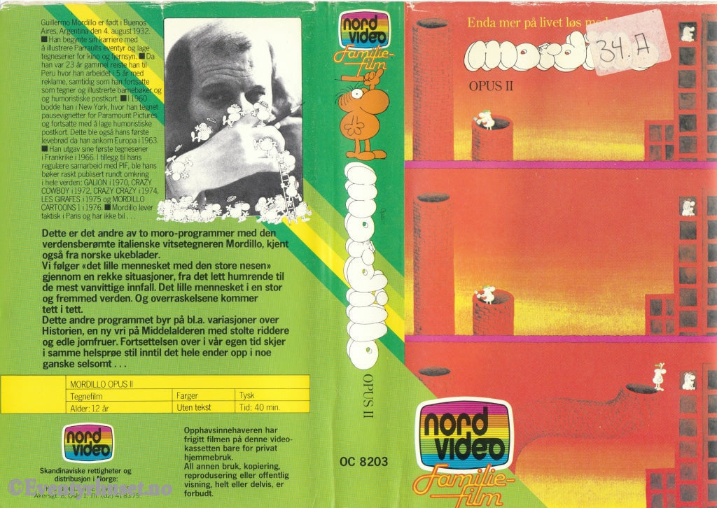 Download / Stream: Mordillo. Opus Ii. Vhs Big Box. Norwegian Distribution.