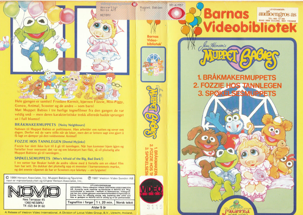 Download / Stream: Muppet Babies 1-3. 1984/87. Vhs Big Box. Norwegian Subtitles.