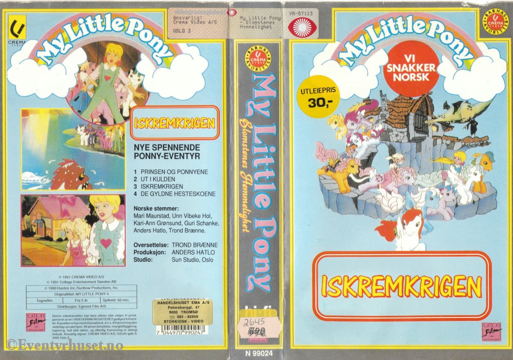Download / Stream: My Little Pony - Iskremkrigen. Vhs Big Box. Norwegian. Stream