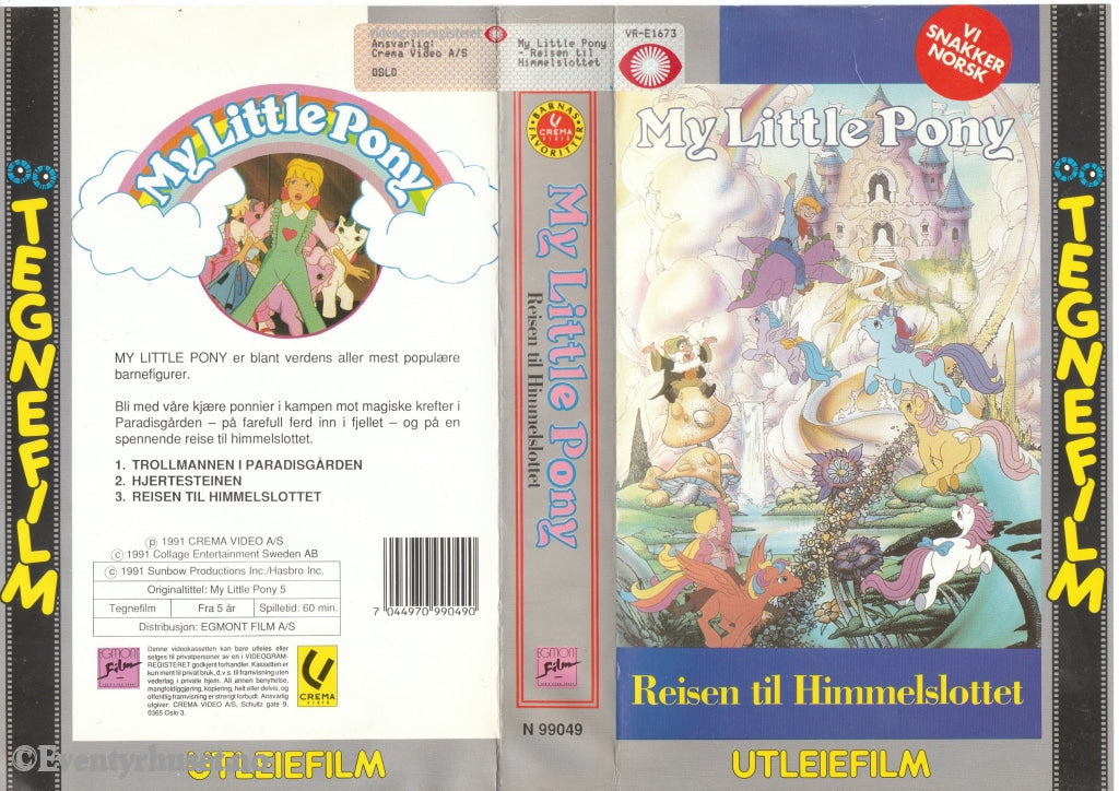 Download / Stream: My Little Pony - Reisen Til Himmelslottet. Vhs Big Box. Norwegian. Stream