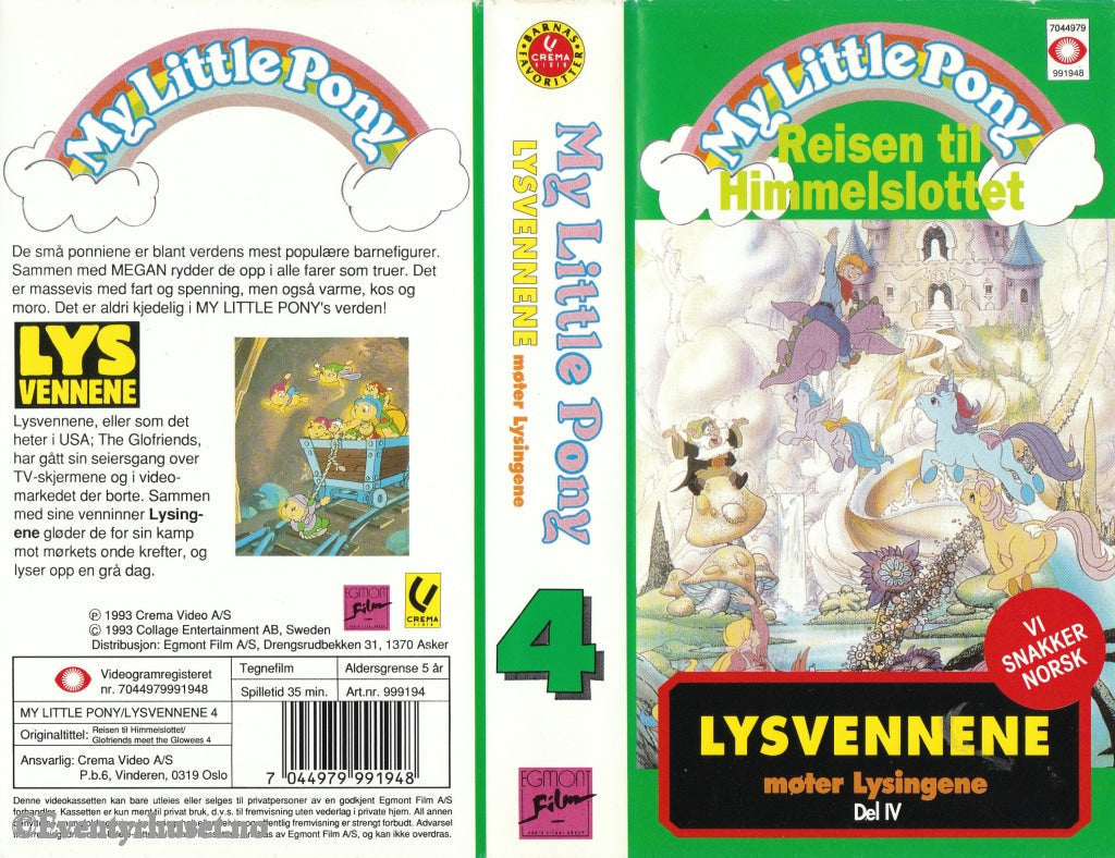 Download / Stream: My Little Pony. Vol. 4. Reisen Til Himmelslottet Lysvennene Møter Lysingene Iv.
