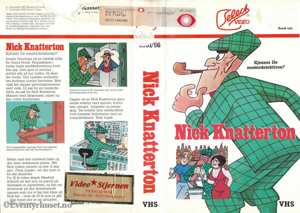 Download / Stream: Nick Knatterton. 1981/82. Vhs. Norwegian Dubbing. Stream Vhs