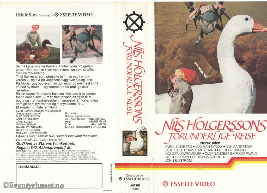 Download / Stream: Nils Holgerssons Forunderlige Reise. 1962. Vhs Big Box. Norwegian Subtitles.