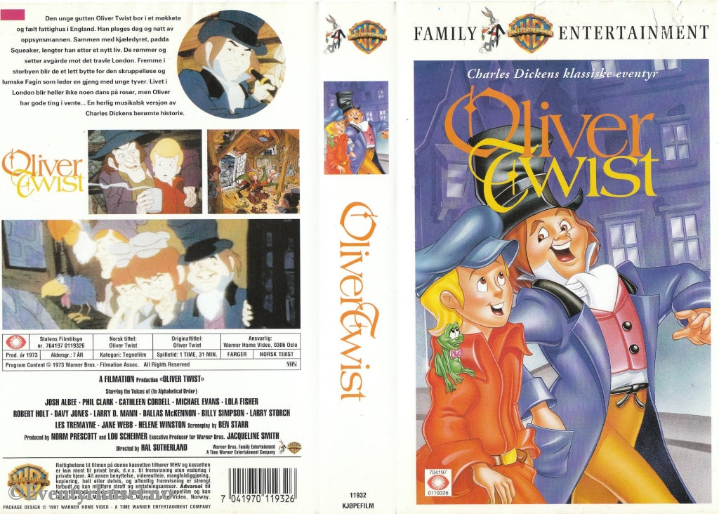Download / Stream: Oliver Twist. 1973. Vhs. Norwegian Subtitles. Vhs