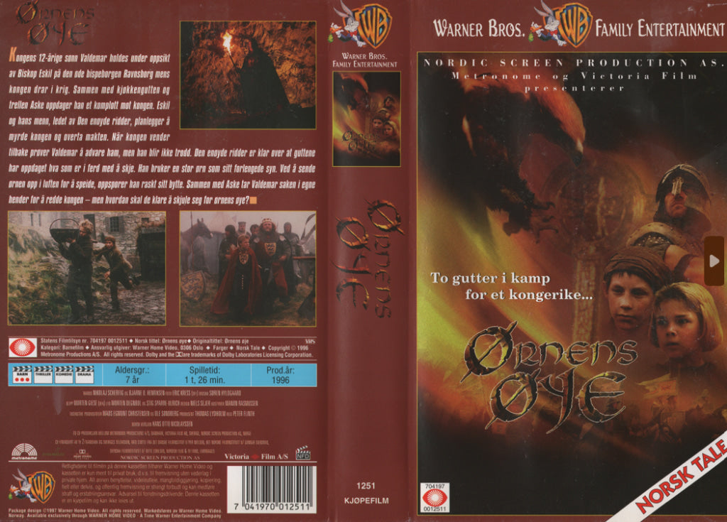 Download / Stream: Ørnens Øye. 1996. VHS SB. Norwegian dubbing. VHS