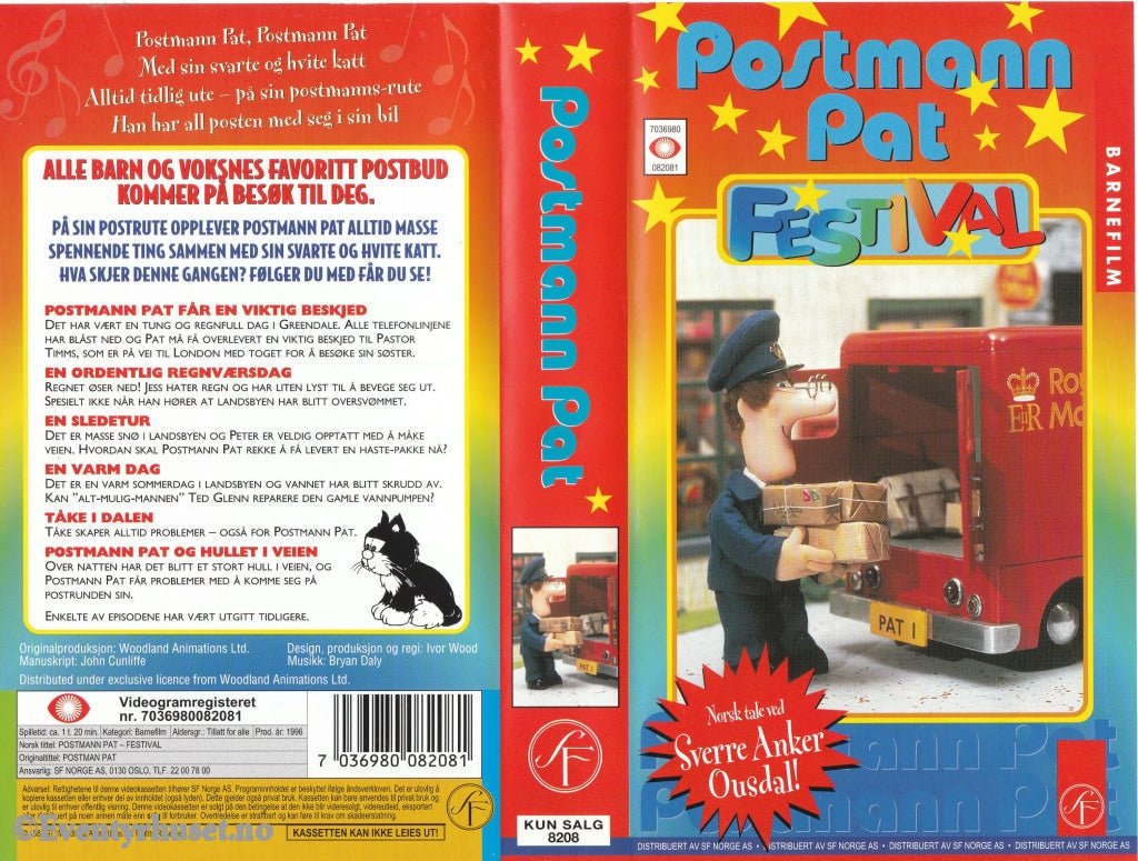 Download / Stream: Postmann Pat - Festival. Vhs. Norwegian Dubbing. Stream Vhs