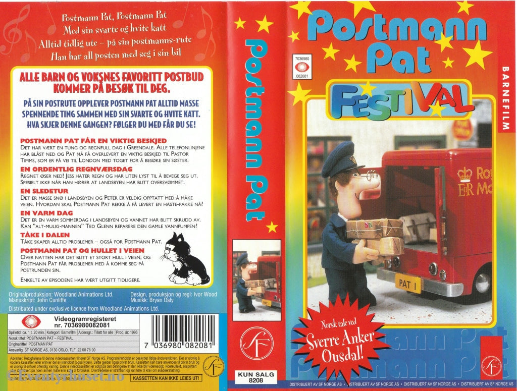 Download / Stream: Postmann Pat - Festival. Vhs. Norwegian Dubbing. Stream Vhs