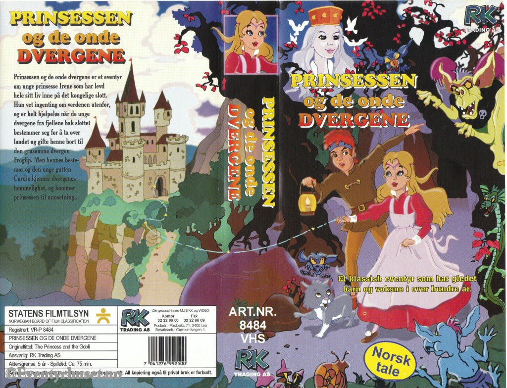 Download / Stream: Prinsessen Og De Onde Dvergene. Vhs Norwegian Dubbing.