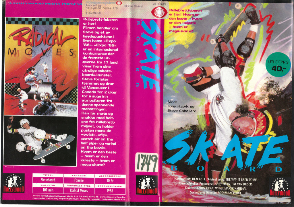 Download / Stream: Skateboard. 1986. Vhs Big Box. Norwegian Subtitles.