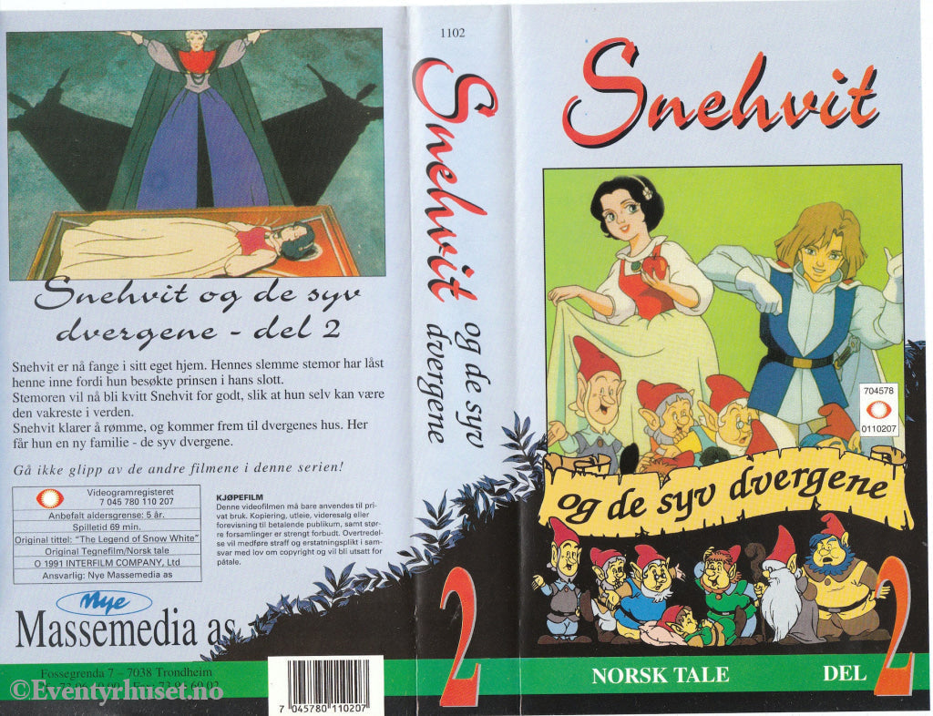 Download / Stream: Snehvit. Vol. 2. Vhs. Norwegian Dubbing. Vhs