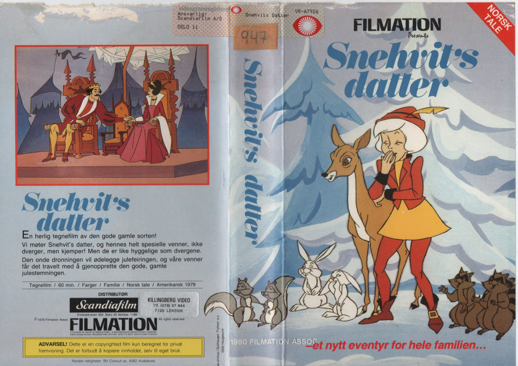 Download / Stream: Snehvit’s datter. 1979. VHS Big Box. Norwegian dubbing. VHS