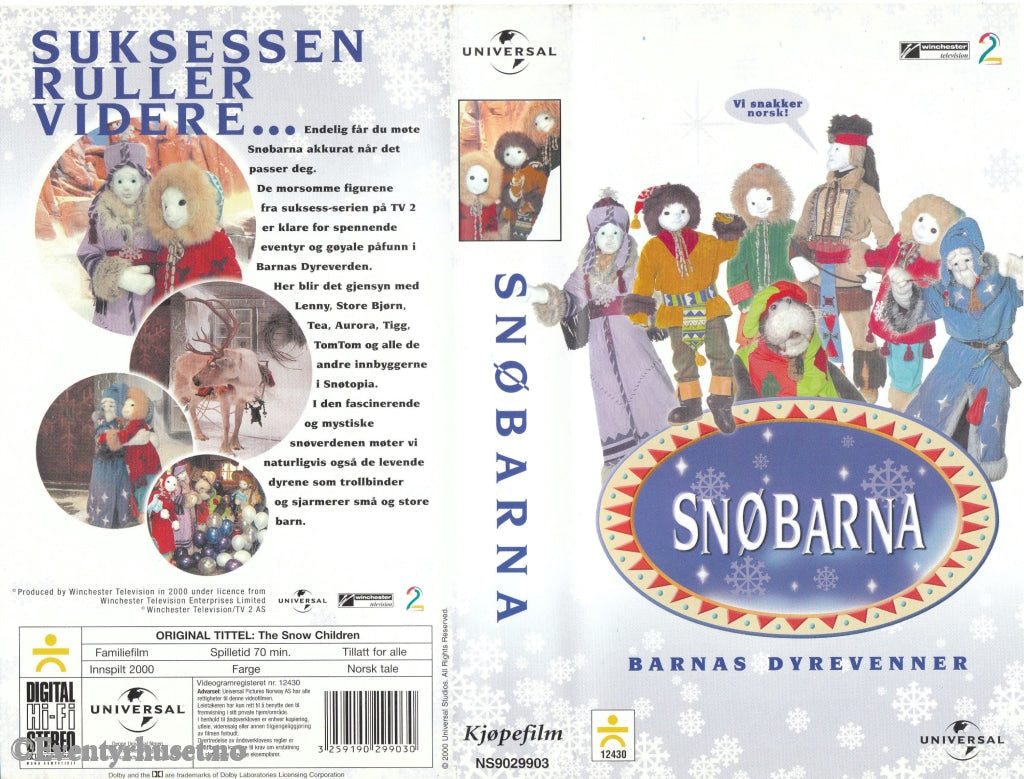 Download / Stream: Snøbarna (Tv2). 2000. Vhs. Norwegian Dubbing. Vhs