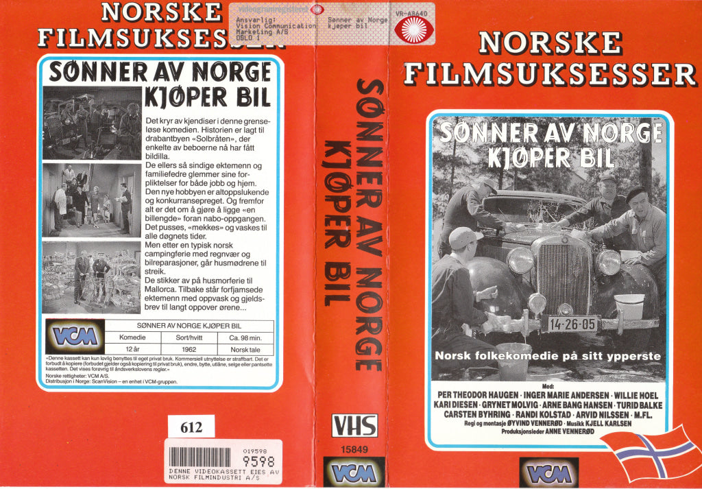 Download / Stream: Sønner av Norge kjøper bil. 1962. VHS Big Box. Norwegian. VHS