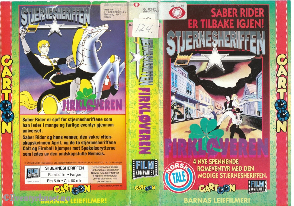 Download / Stream: Stjernesheriffen (Saber Rider). Firkløveren. Vhs Big Box. Norwegian Dubbing.