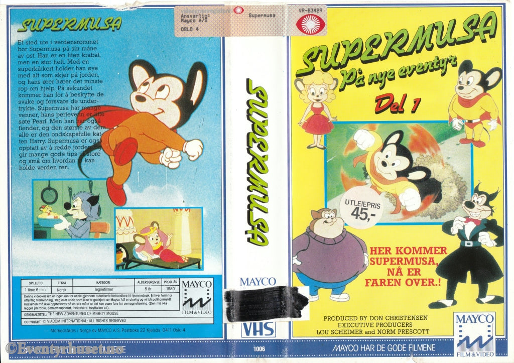 Download / Stream: Supermusa På Nye Eventyr. Vol. 1. 1980. Vhs Big Box. Norwegian Subtitles. Stream