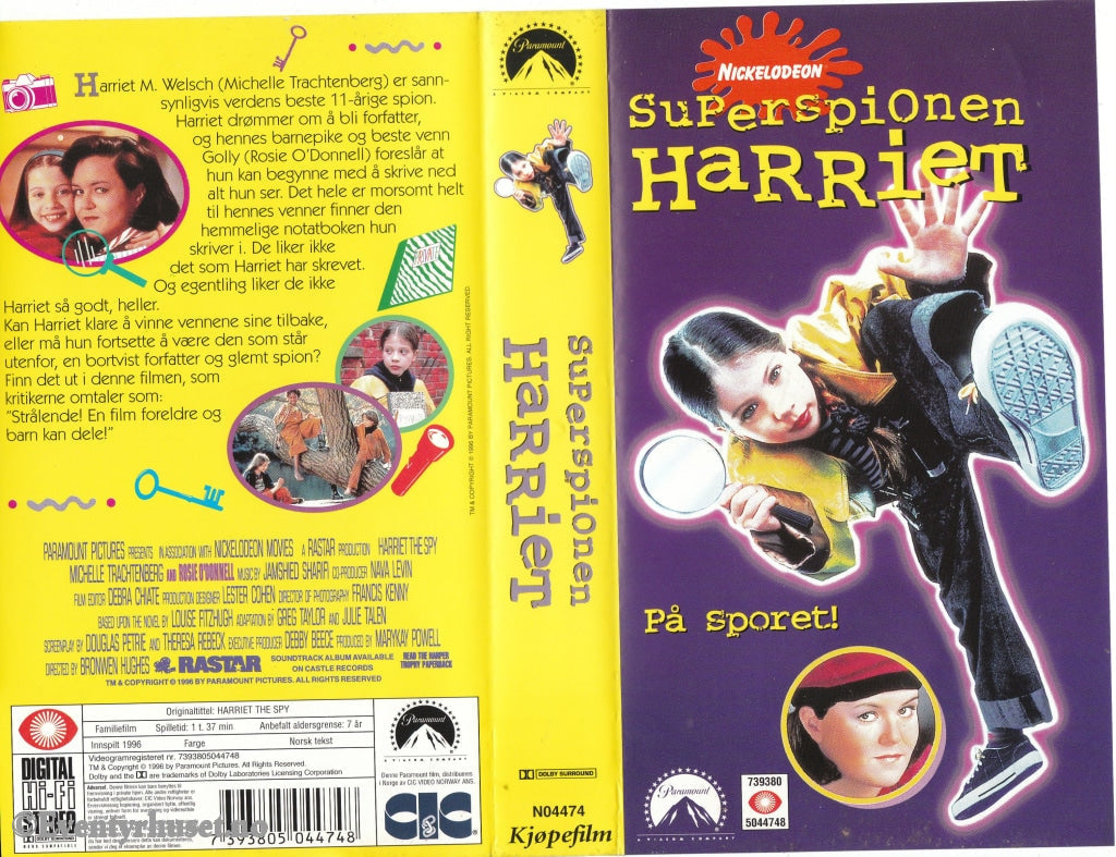 Download / Stream: Superspionen Harriet. 1996. Vhs. Norwegian Subtitles. Vhs