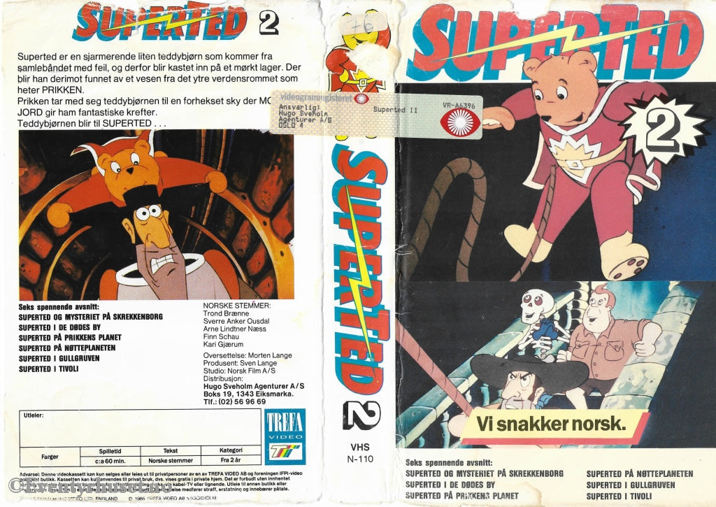Download / Stream: Superted. Vol. 2. Vhs Big Box. Norwegian Dubbing.
