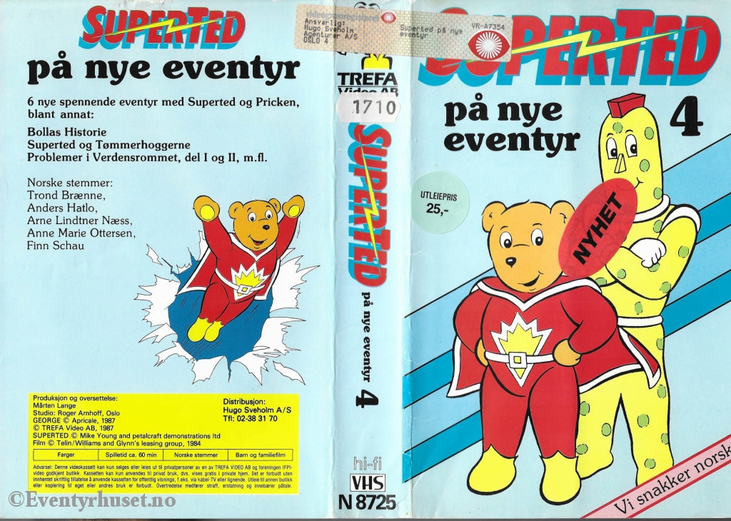 Download / Stream: Superted. Vol. 4. Vhs Big Box. Norwegian Dubbing.