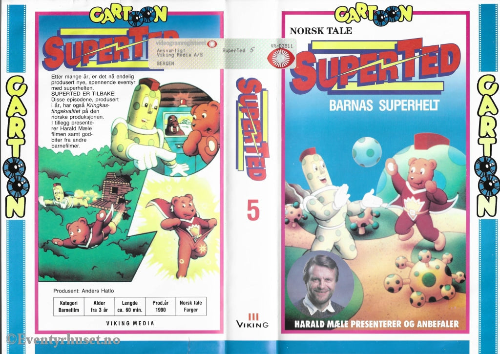 Download / Stream: Superted. Vol. 5. Vhs Big Box. Norwegian Dubbing.