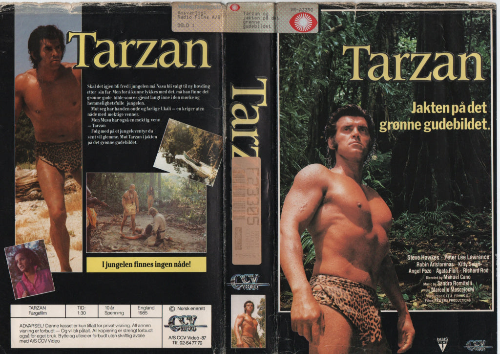 Download / Stream: Tarzan - Jakten på det grønne gudebildet. VHS Big Box. Norwegian subtitles. VHS