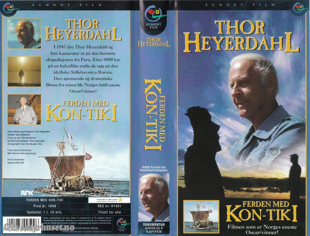 Download / Stream: Thor Heyerdahl - Ferden Med Kon-Tiki (Nrk). 1949. Vhs. Norwegian. Vhs
