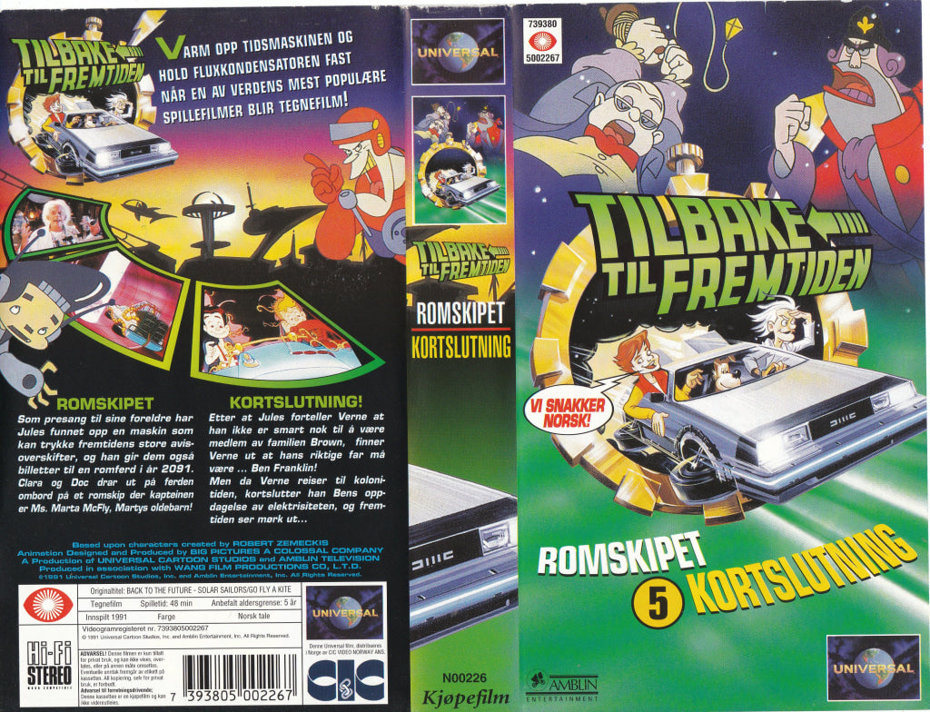 Download / Stream: Tilbake til fremtiden. Vol. 5. Kortslutning. 1991. VHS SB. Norwegian dubbing. VHS