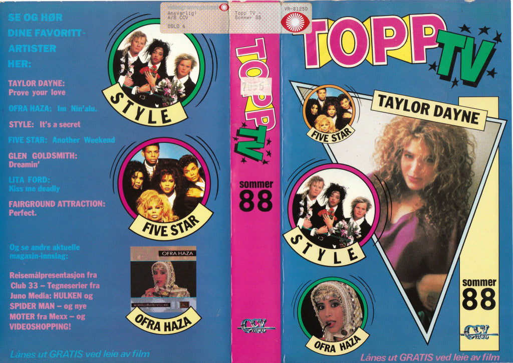 Download / Stream: Topp Tv. Sommer 1988. Vhs Big Box. Norwegian Release.