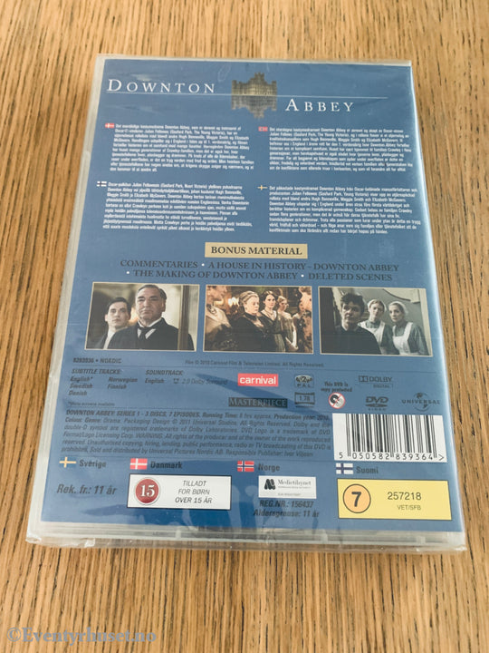 Downton Abbey: Series One (2010). DVD. Ny i plast!