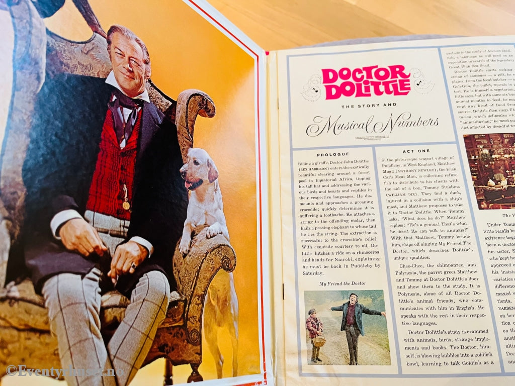 Dr. Dolittle. 1967. The Original Soundtrack Fra Filmen. Lp. Lp Plate