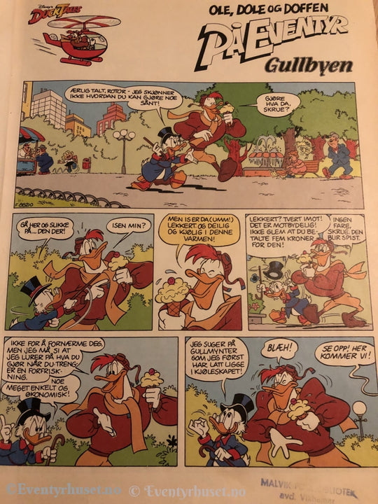 Ducktales. 1989. Ole Dole Og Doffen På Eventyr. Gullbyen. Tegneseriealbum