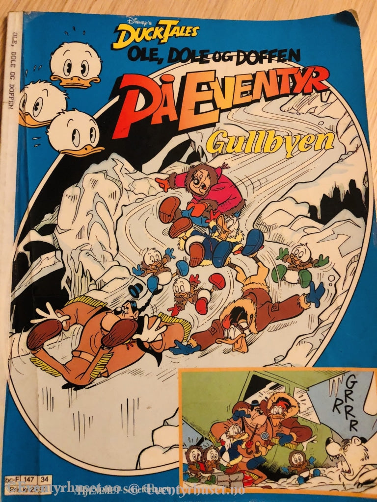 Ducktales. 1989. Ole Dole Og Doffen På Eventyr. Gullbyen. Tegneseriealbum