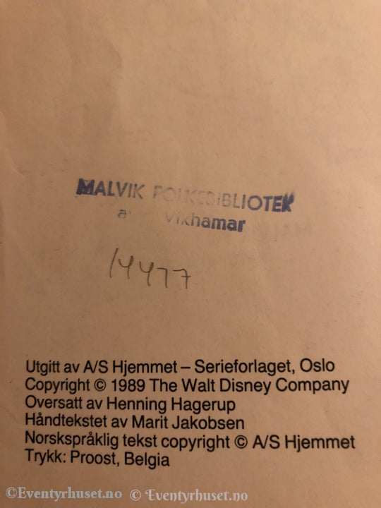 Ducktales. 1989. Ole Dole Og Doffen På Eventyr. Gullbyen. Tegneseriealbum