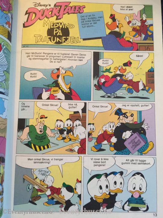 Ducktales 1991/10. Vf/nm. Tegneserieblad