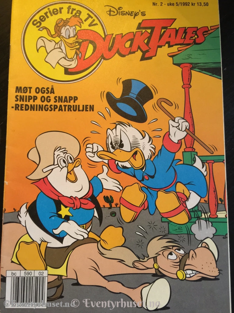 Ducktales 1992/02. Fn+. Tegneserieblad