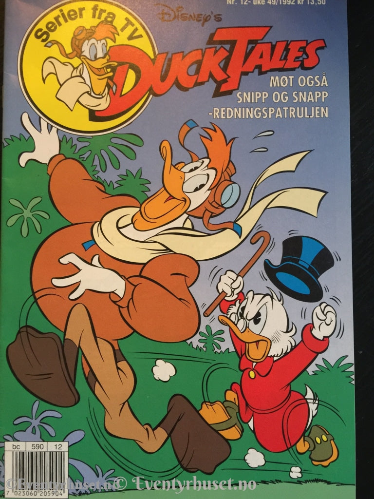Ducktales 1992/12. Fn+. Tegneserieblad