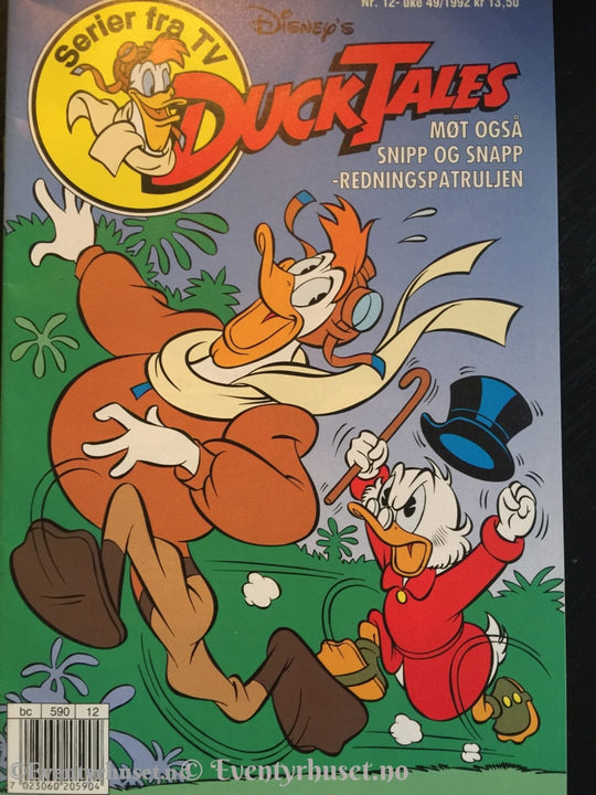 Ducktales 1992/12. Fn+. Tegneserieblad