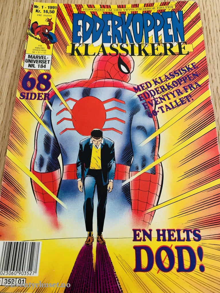 Edderkoppen Klassikere. 1991/01. Tegneserieblad