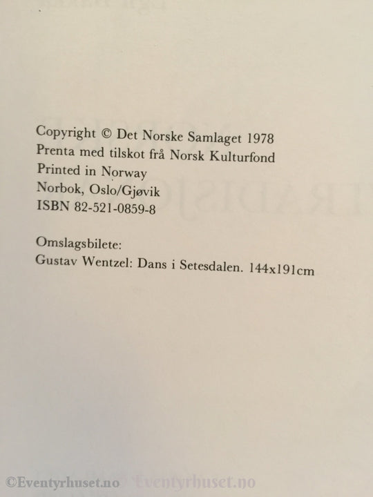 Egil Bakka. 1978. Norske Dansetradisjonar. Faktabok