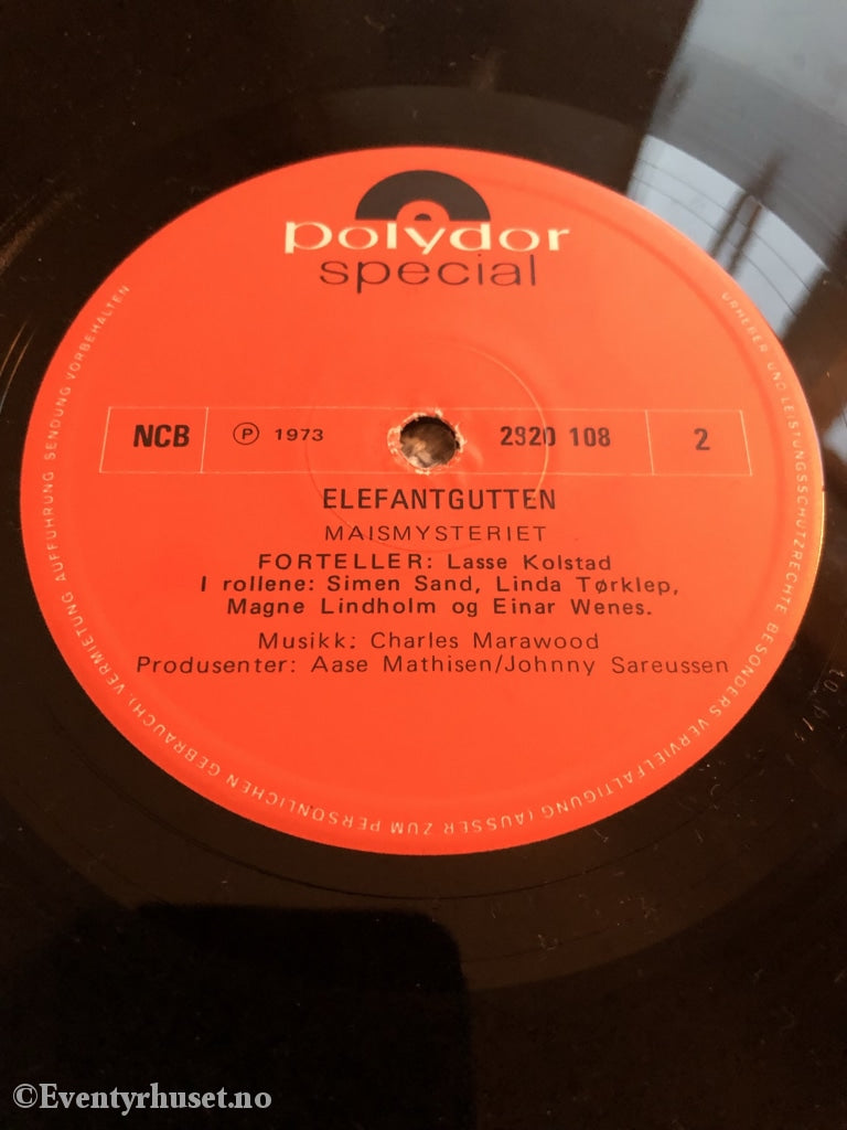 Elefantgutten. 1973. Lp. Lp Plate