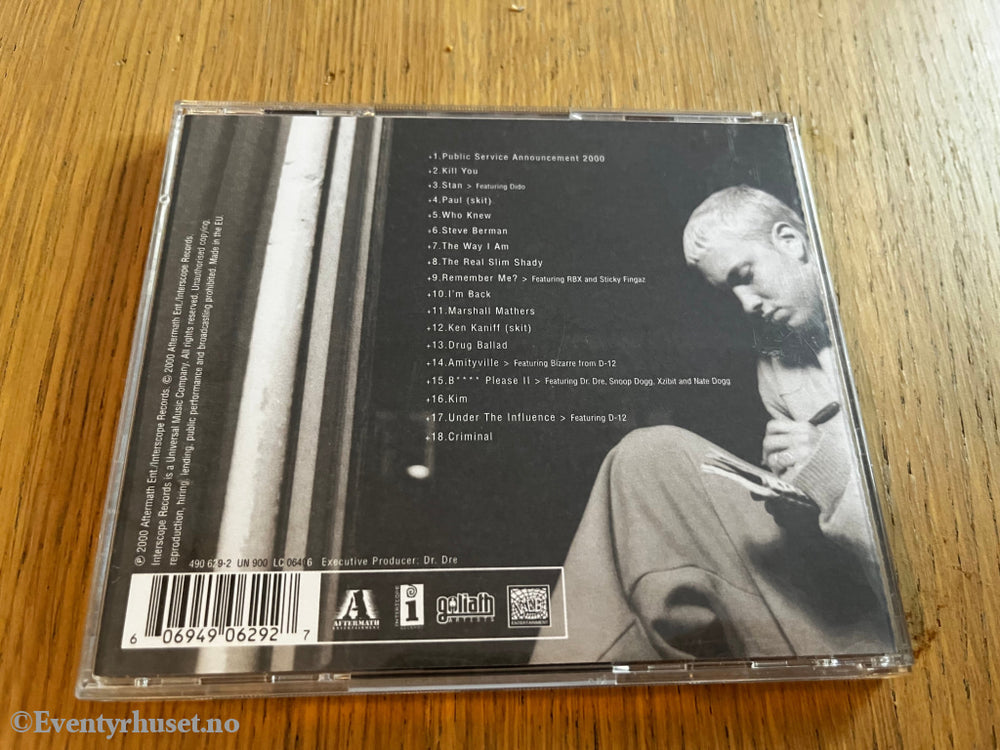 Eminem. 2000. The Marshall Mathers LP. CD.
