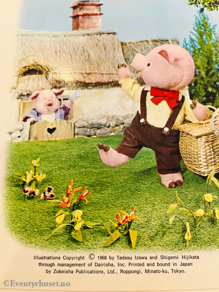 En Eventyrbokserie For De Yngste. 1968. De Tre Små Griser. 3D Forside. Eventyrbok