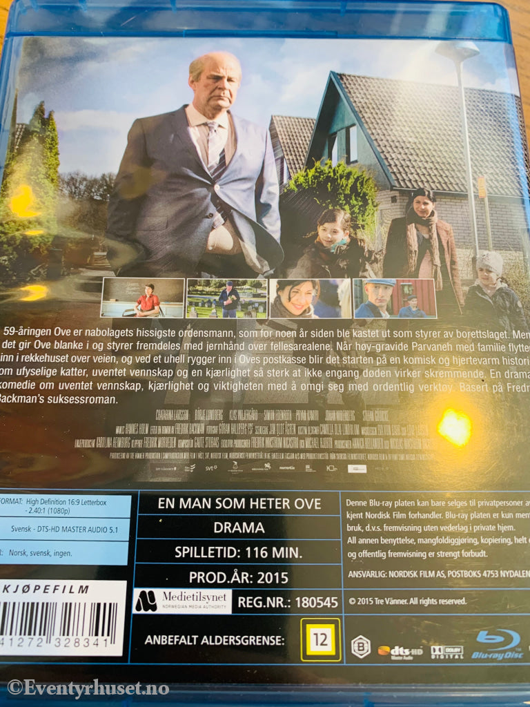 En Mann Ved Navn Ove. 2015. Blu-Ray. Blu-Ray Disc