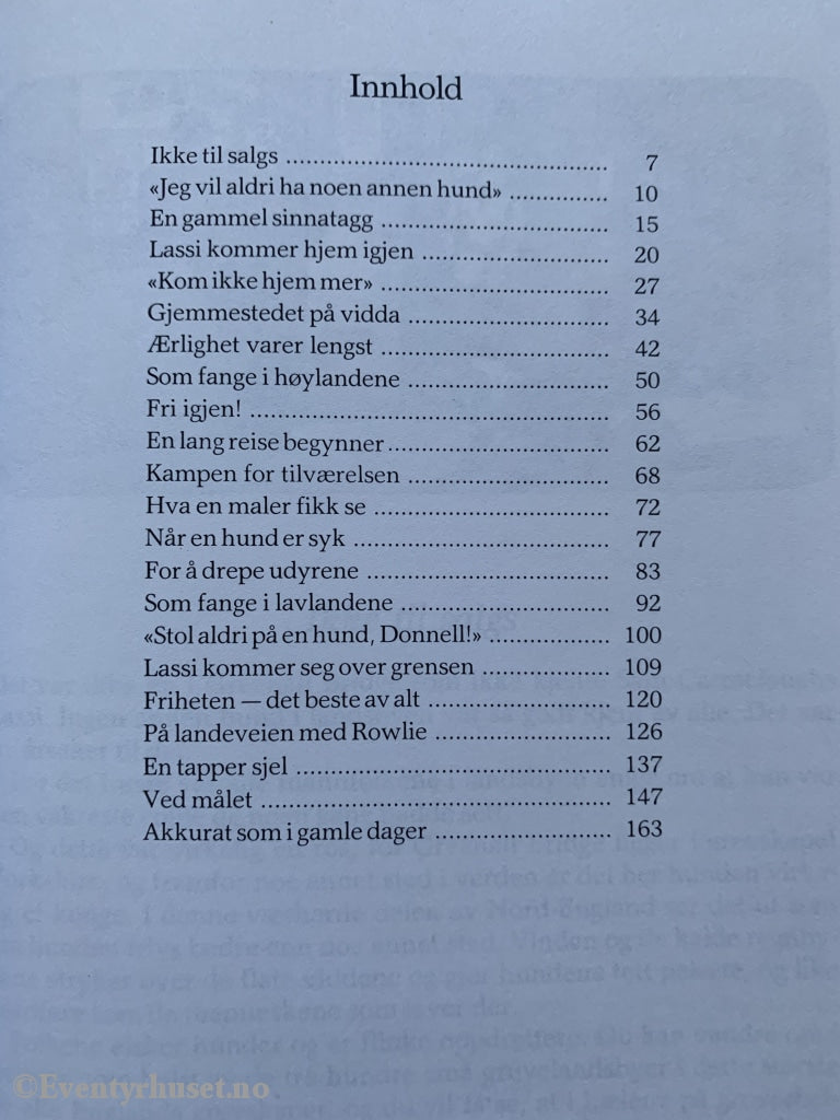 Eric Knight. 1983. Lassie På Eventyr. Fortelling