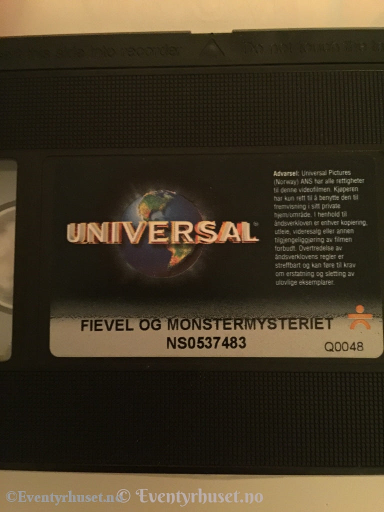 Et Amerikansk Eventyr 4. Fivel Og Monstermysteriet. 1999. Vhs. Vhs