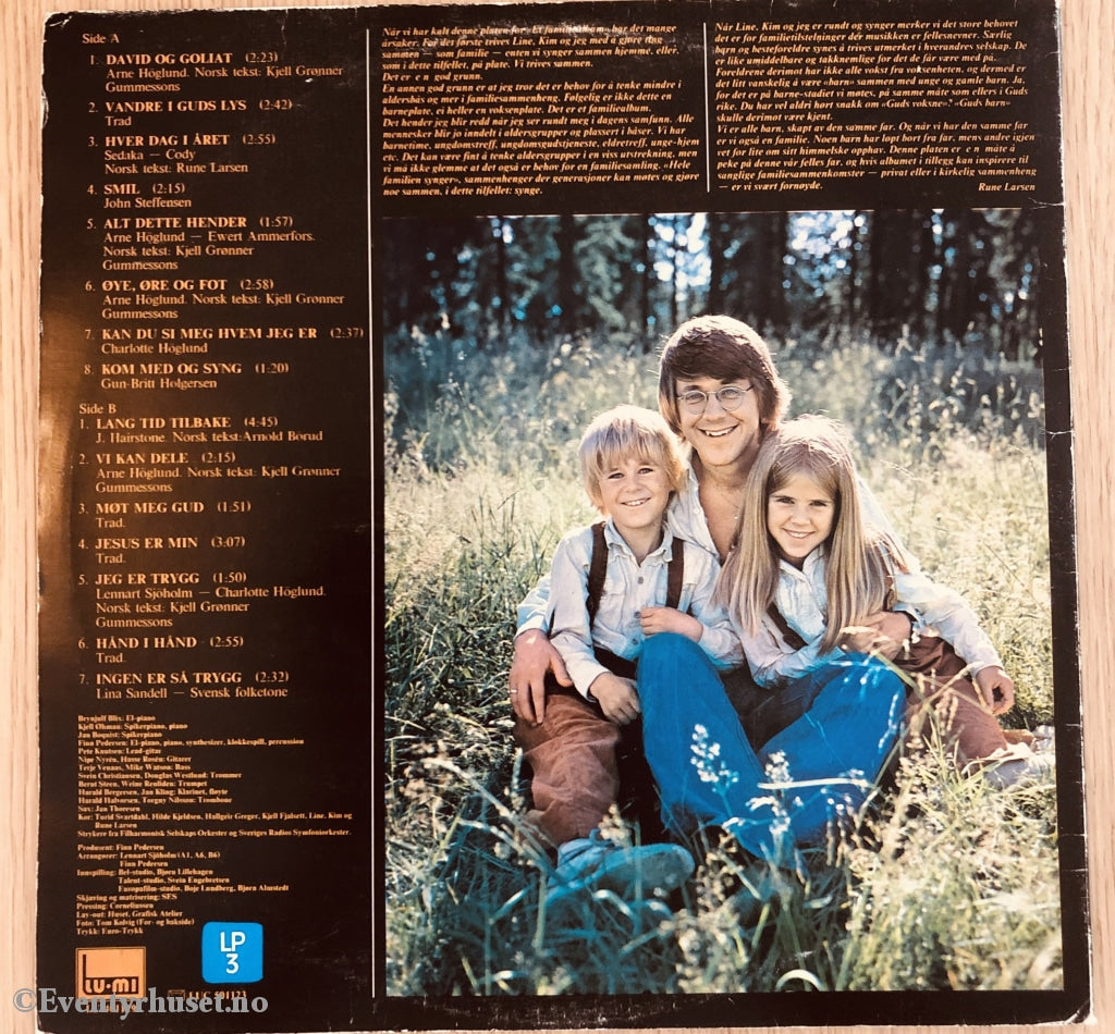 Et Familiealbum. Line Kim & Rune. 1979. Lp. Lp Plate
