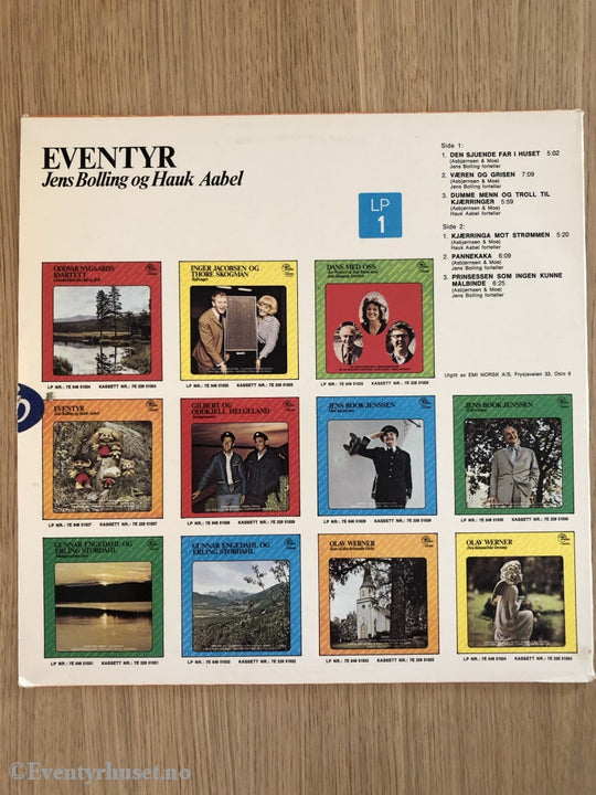 Eventyr. Jens Bolling Og Hauk Abel. 1974. Lp. Lp Plate