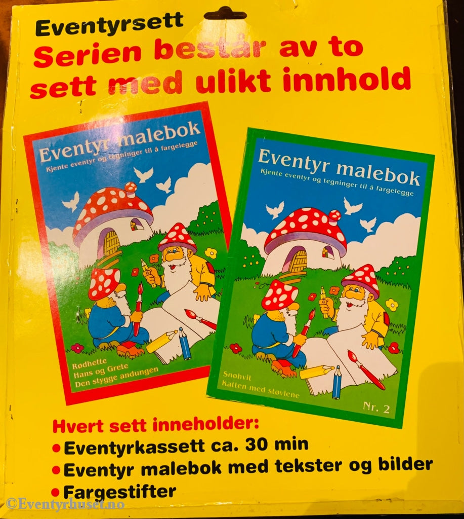 Eventyrbånd. Eventyr Malebok. Komplett I Eske. Eventyrbånd