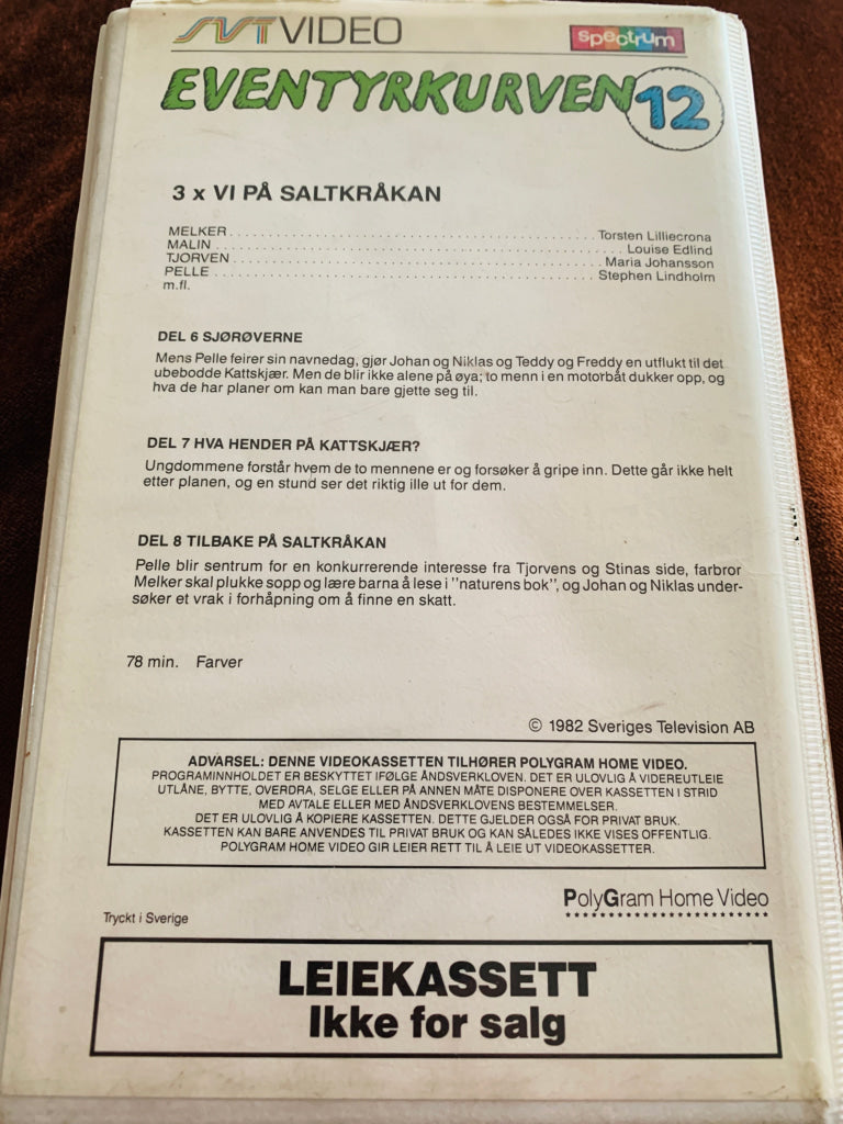 Eventyrkurven. Vol. 12. VHS Big Box. VHS Big Box