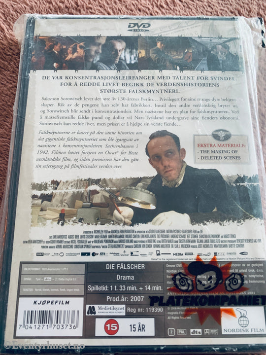 Falskmyntnerne i Sachsenhausen (2007). DVD. Ny i plast!