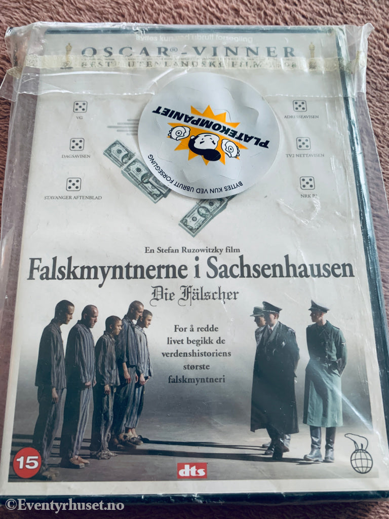 Falskmyntnerne i Sachsenhausen (2007). DVD. Ny i plast!